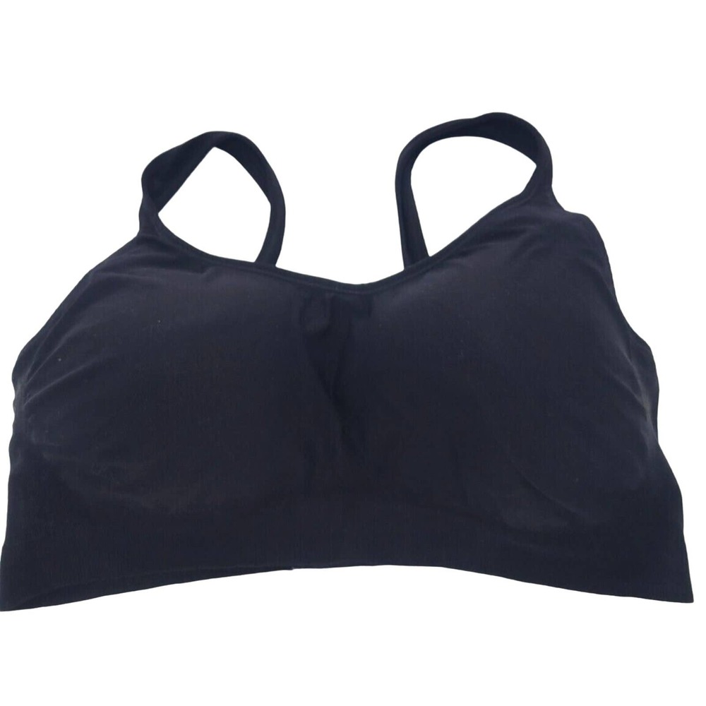 Truekind Daily Comfort Black Full Coverage Wire Free Shaper Bra Size 4XL